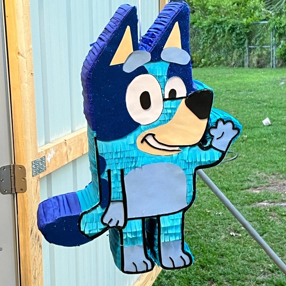 Handmade bluey piñata/Party Decorations with Playful Design